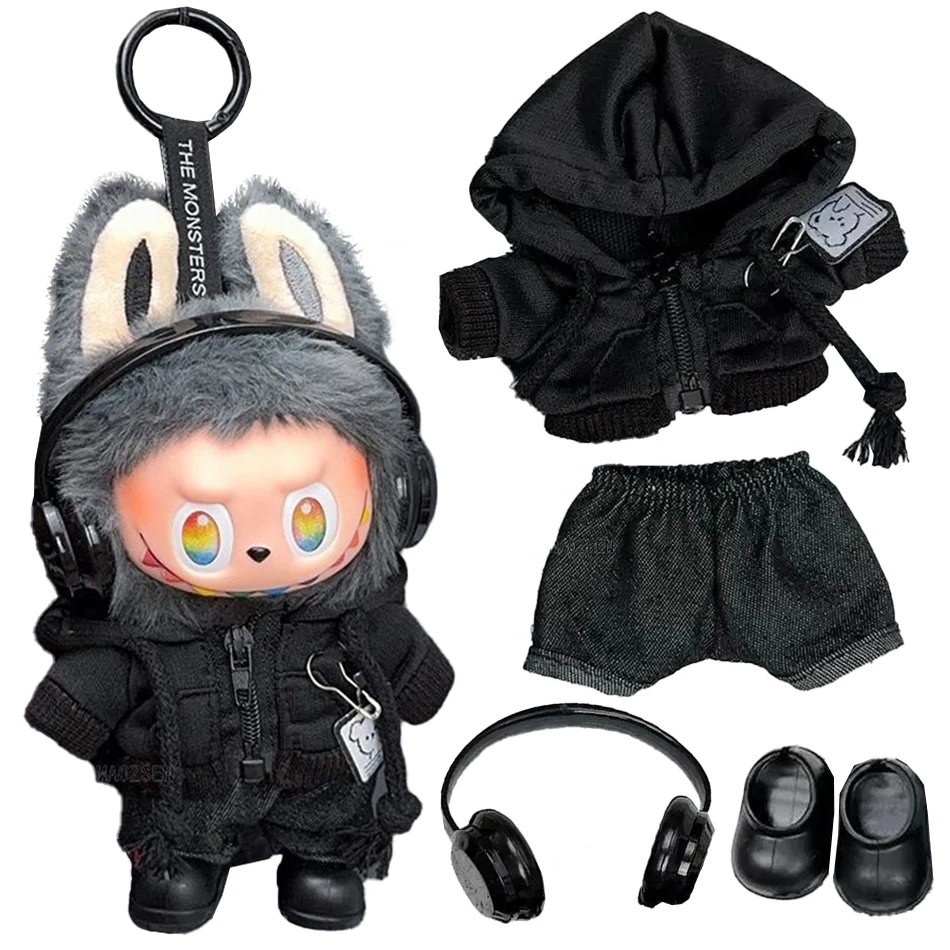 

For labubu Big Into Energy Series Casual Hoodie black suit Fashion Sweatshirt Jacket Lovely Outfit Gifts