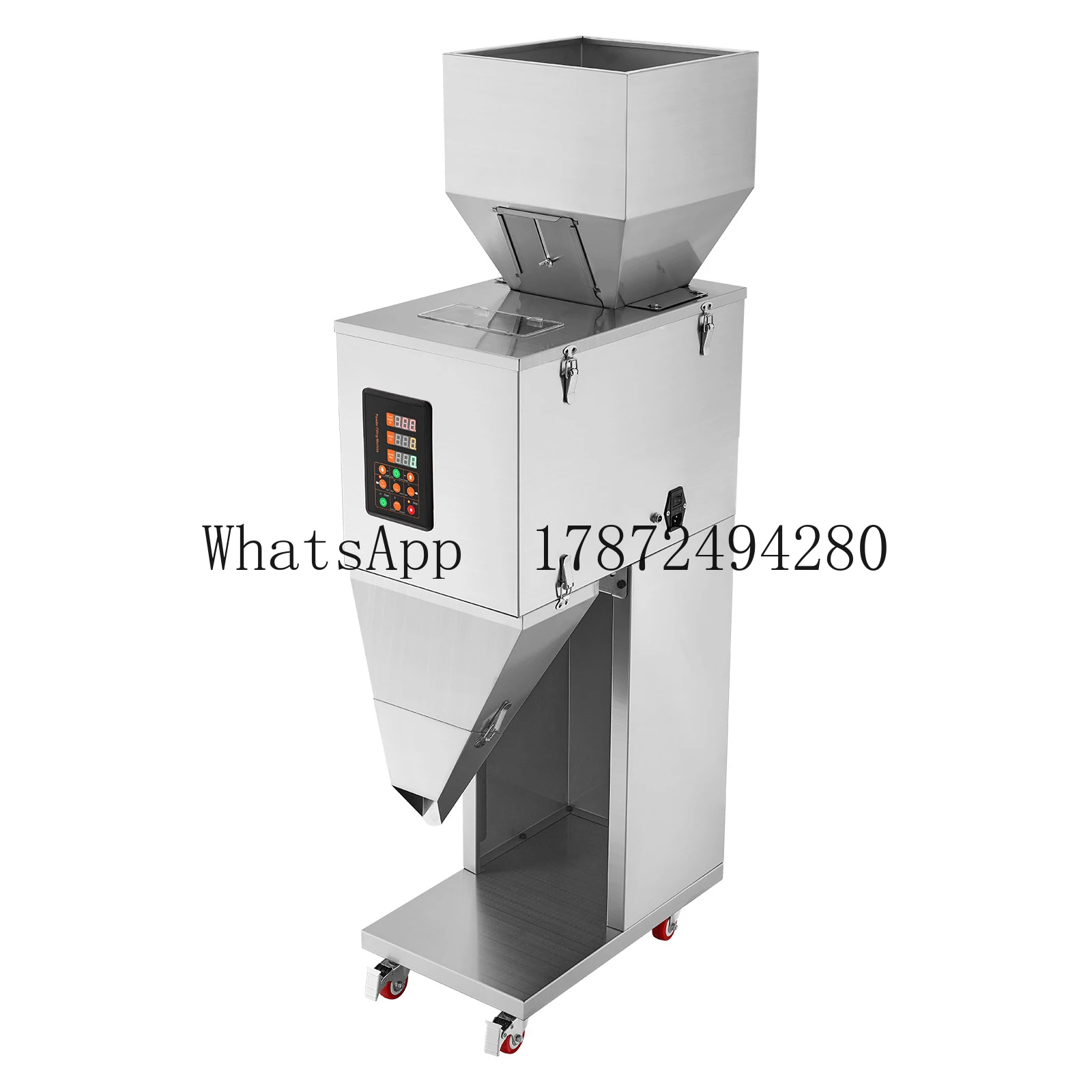 Riempitrice automatica per pesatura di polvere da 10-999 g con pedale per imballaggio granulare di tè con semi di fagioli