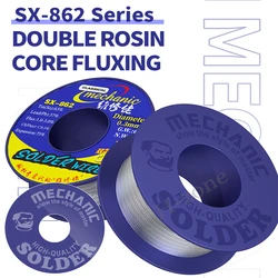 MECHANIC SX-862 60g Double Hole Rosin Core Solder Wire 183℃ Melting Point Solder Flux 1-3% No-residue High Purity Welding Cable