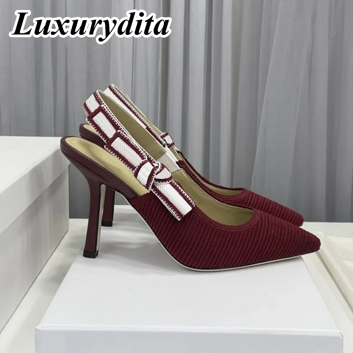 Luksusowe damskie sandały wysokiej jakości, codzienne, sznurowane, płaskie, modne, haftowane klapki, designerskie, jedwabne, skórzane podeszwy, wysoki obcas.