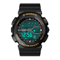 YIKAZE Men's Digital Wristwatches Multifunction Military Sports Watch for Man Luminous Chronograph Waterproof Men Watches