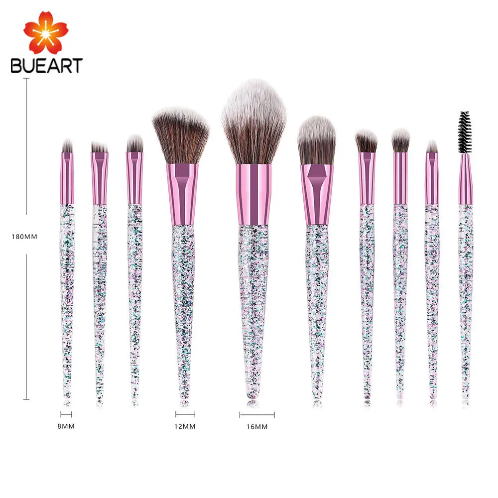 Affordable Beginner High Appearance Level Net Red Purple Green Onion Powder A Set Of Soft Makeup Brushes Tools