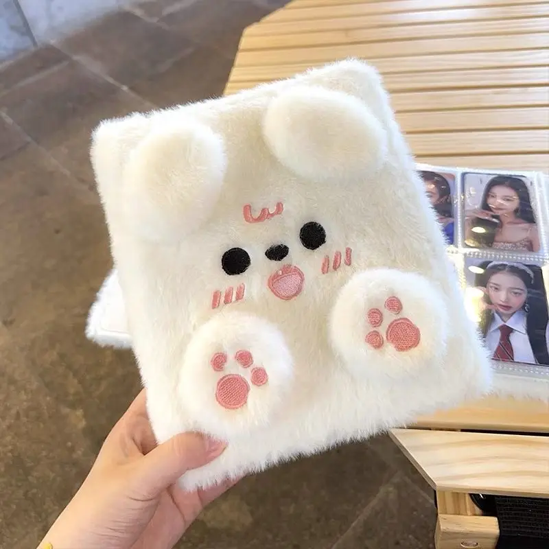 

Cute Cartoon Plush A6 Korea Kpop Idol Photo Album Binder Photocard Holder Photo Album for Photographs Collect Book Photocard New