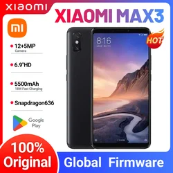 Global firmware Xiaomi Mi Max 3 6G 128G smartphone 4G Snapdragon 636 Facial recognition Posterior fingerprint