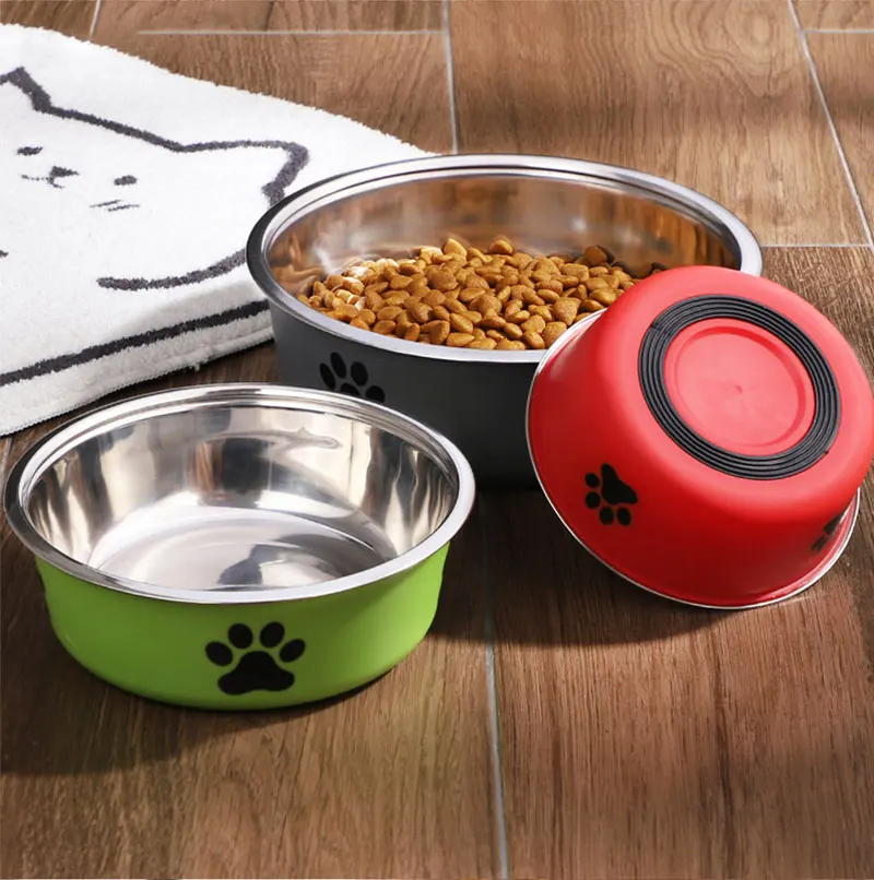 Hundenapf mit rutschfester Gummibasis und Trinknapf für kleine Katzen und Hunde, Edelstahl-Futternapf für Haustiere – Detail 8
