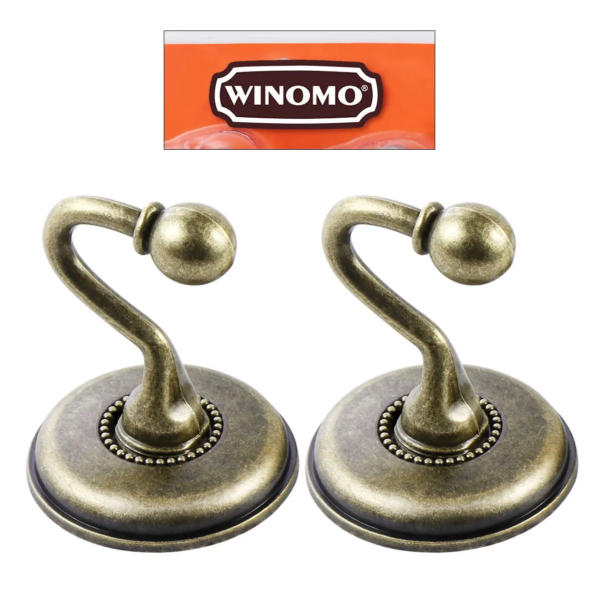 

2pcs Round Head Hooks Curtains Holdbacks Vintage Zinc Alloy Pommel Hook Golden Decor Wall Mount Hardware