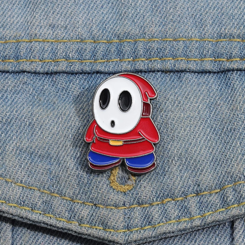 New Brooch Shy Ghost Badge Cartoon Game Character Pin Fan Accessories Gift Hot Sale Wholesale