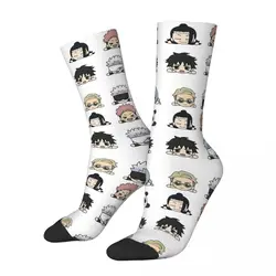 Winter Warm Colorful Women Men JJk Manga Jujutsu Kaisen Socks Japanese Anime Non-slip Middle Tube Socks