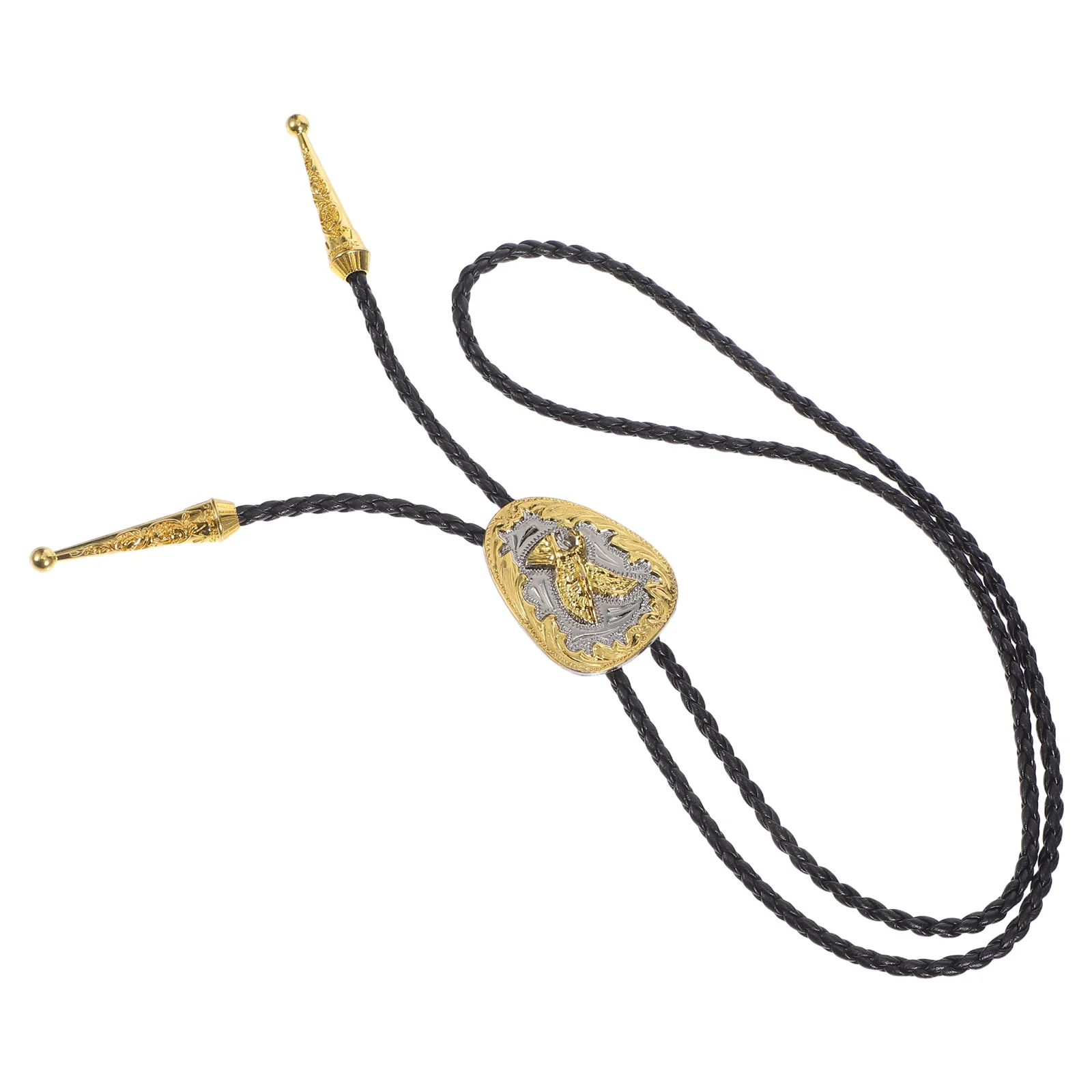 ربطة عنق بولو غربية للرجال قابلة للتعديل على شكل نسر عتيق وربطة عنق من البولي يوريثان على طراز رعاة البقر وإكسسوارات غربية للمهرجانات #6