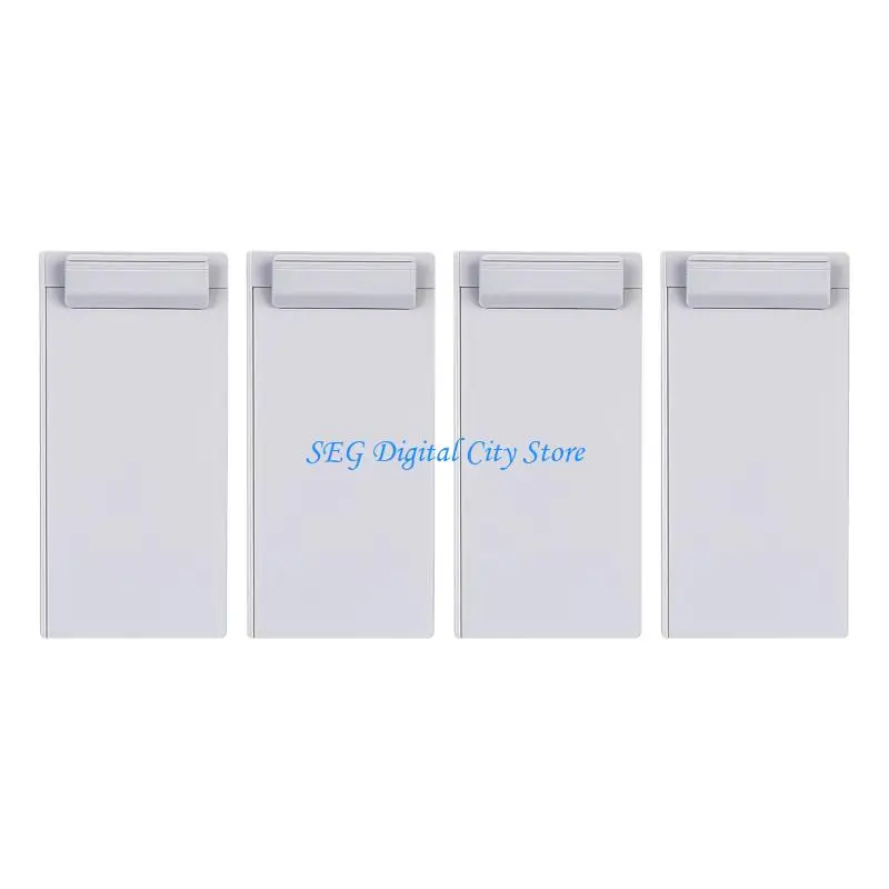 U75B Document Stand Plastic Clipboard with Sliding Clip for School Office Letter Size
