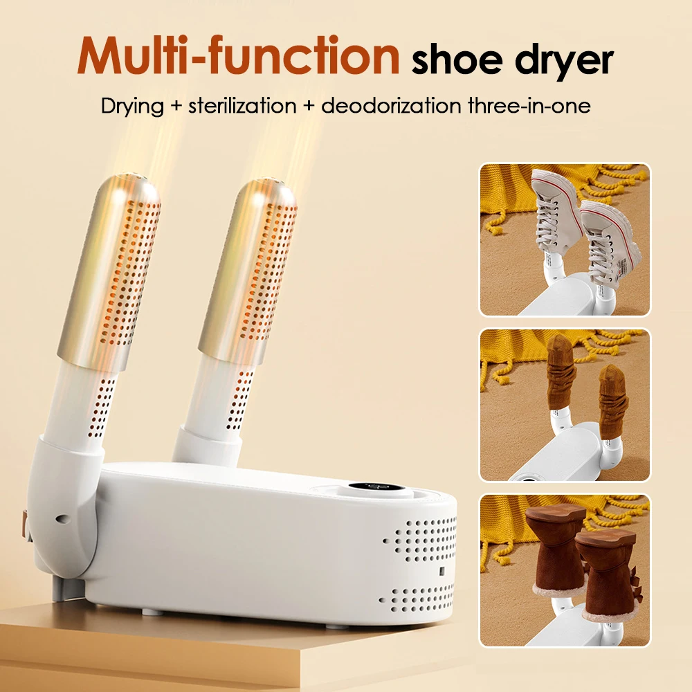 110V/220V Shoe Dryers Portable Electric Shoes Dryer UV Boots Warmer 180W Fast Heating Foldable Shoe Deodorizer Drying Machine