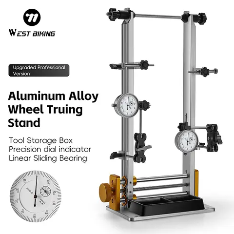 WEST BIKING Bicycle Wheel Truing Stand Pro Version Bike Rim Correction Stand Bike Wheel Calibration Stand Bike Wheel Truing Tool