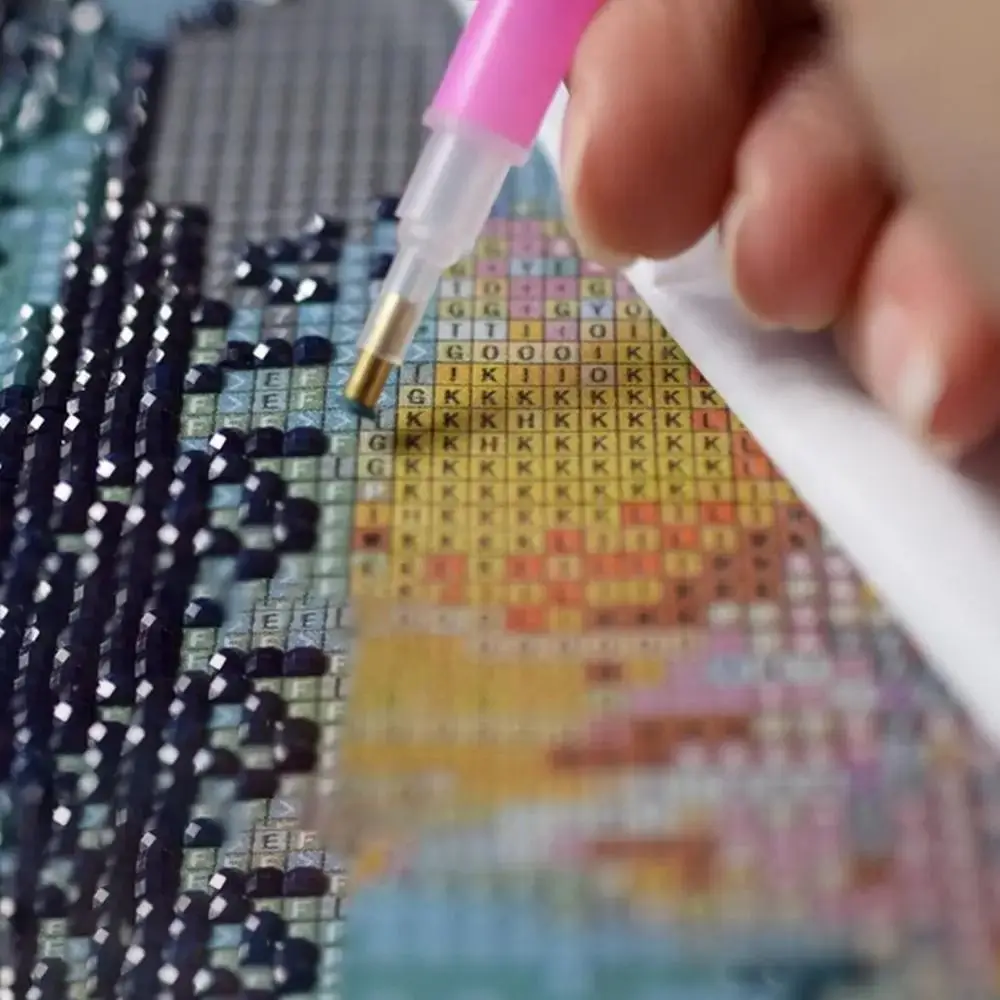 Righello da disegno con diamante 3D Righelli per pittura con gemme antiscivolo ad alta precisione Griglia leggera per pittura con gemme