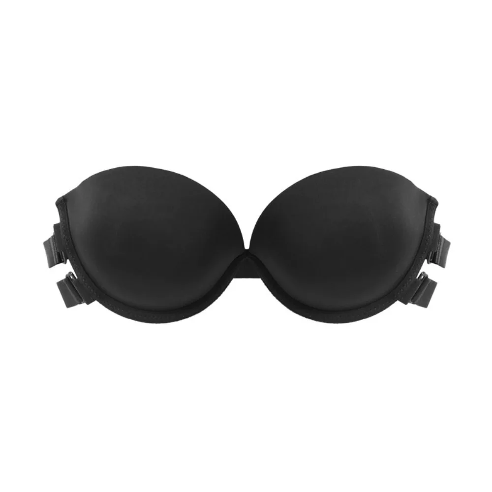 Sujetador ancho sin tirantes para mujer, correa de hombro extraíble recogida en la parte superior, sujetador de boda, ropa interior, sujetador Invisible antideslizante de verano