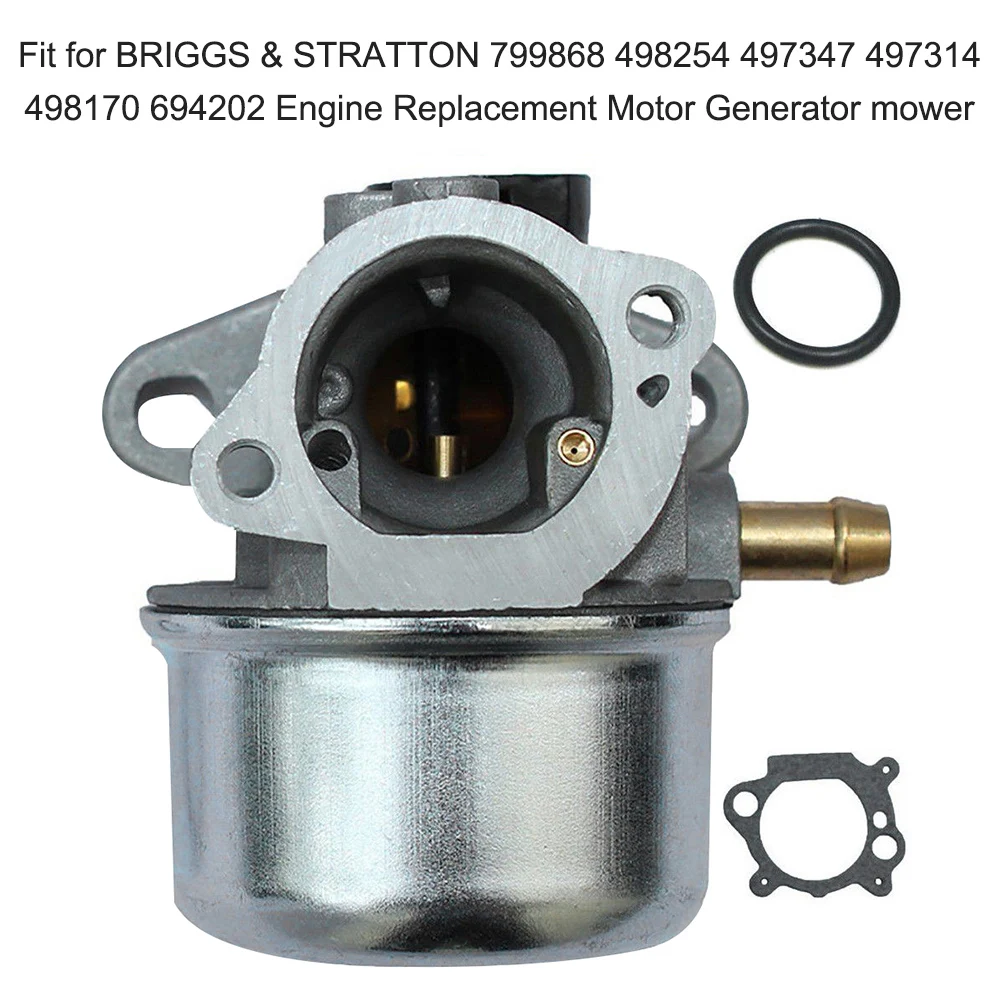 Carburetor with Gasket Fit for BRIGGS & STRATTON 799868 498254 497347 497314 498170 694202 Engine Replacement Motor Generator