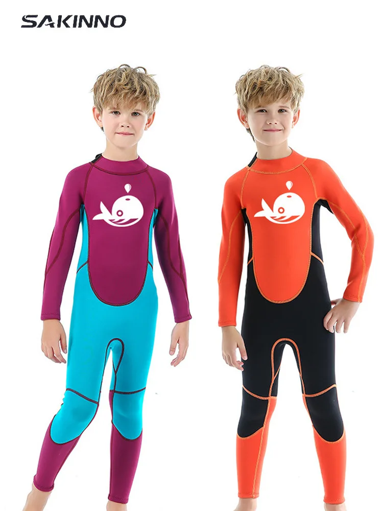 

New2.5mmChildren's Diving Suit Men's Warm-Keeping and Cold-Proof Sunscreen Swimming Dive Skin Surfing Snorkeling Winter Swimming