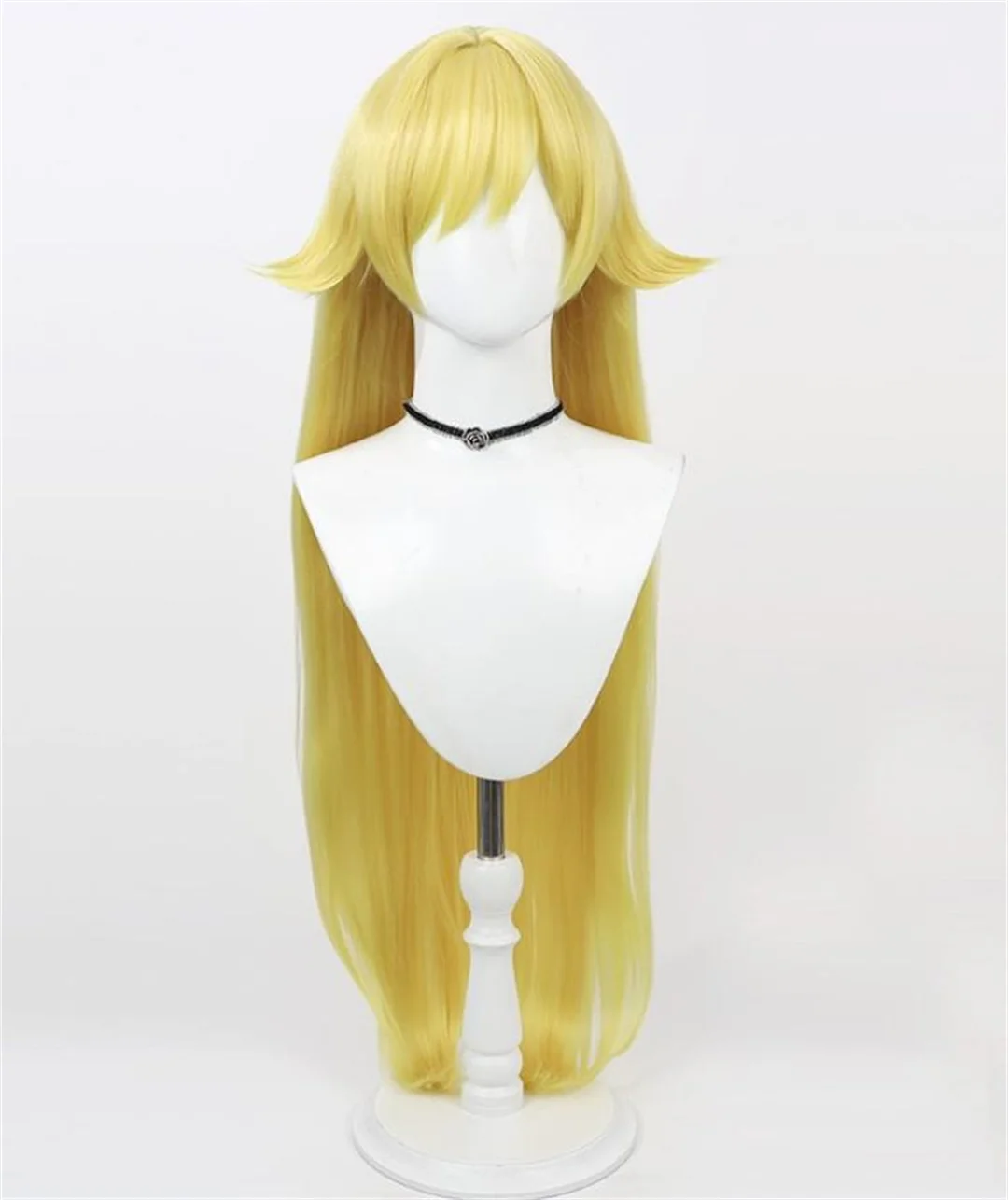 Cosplay Nisemonogatari Oshino Shinobu Acerola Wig Anime game party long straight yellow wig
