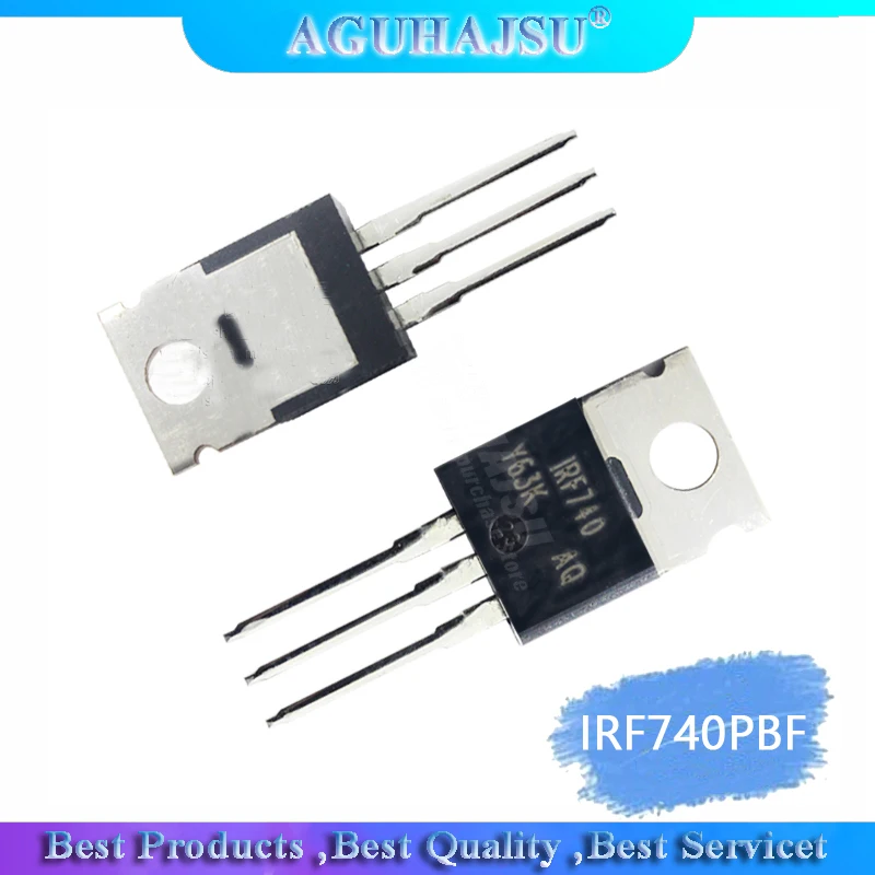 10PCS  IRF740PBF TO220 IRF740 TO-220 IRF740P 400V/10A/0.55 ohm N-channel