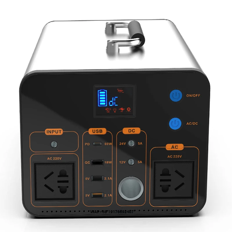 

Solar Portable Power Station 1000W Car Jump Starter Power Bank 278400mah Output 12 Volt Supply Mini Generator Pure Sine