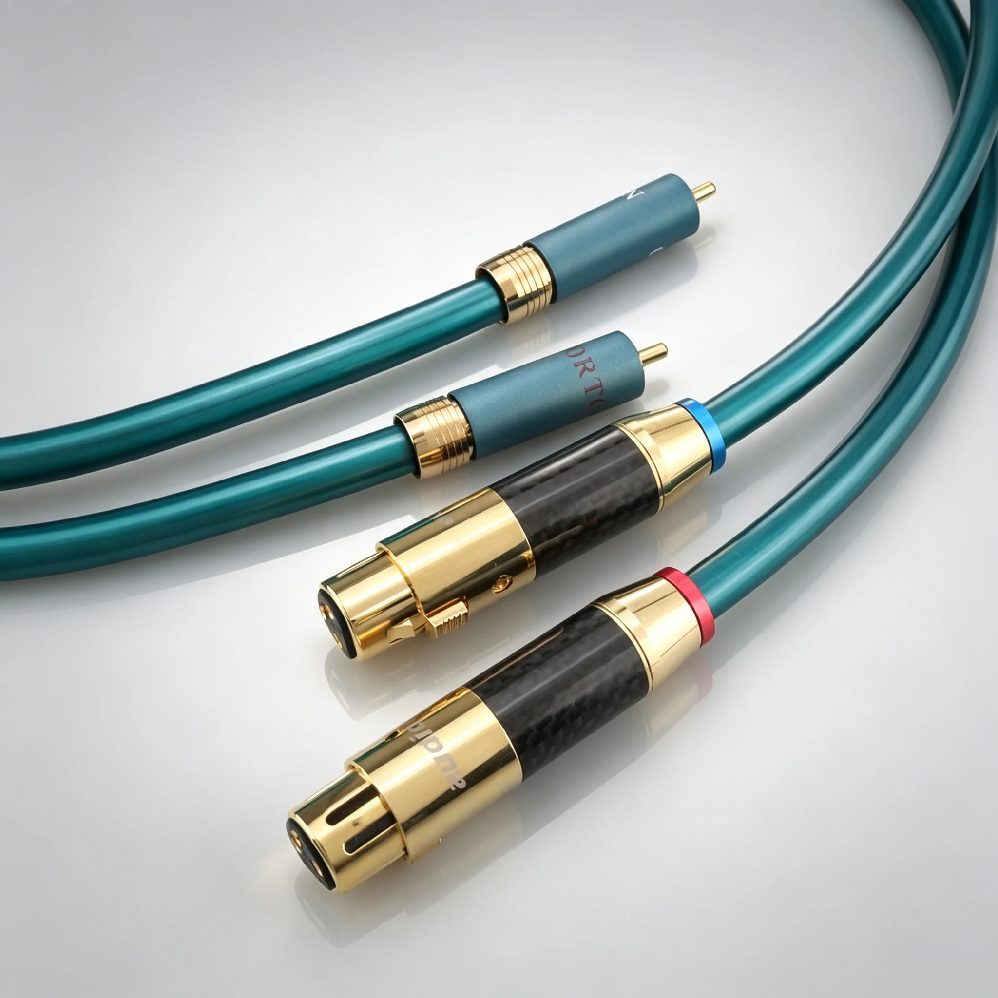 Pair HiFi High Purity OCC RCA Interconnect Cable RCA To XLR Male Female Audiophile Audio Wire