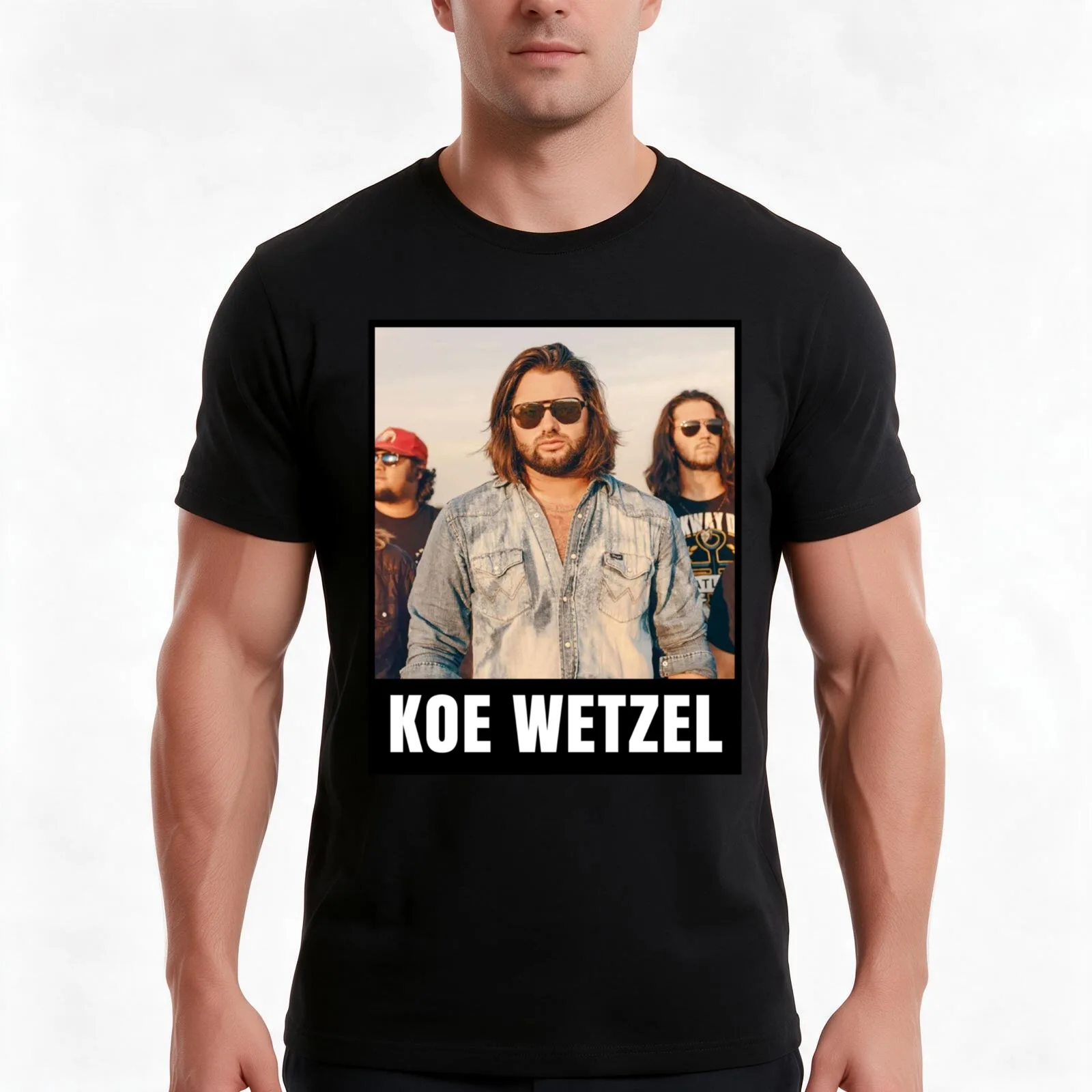 Koe Wetzel T-Shirt, Summer Casual Cotton Tee, Oversized Streetwear Tops, Vintage Graphic Print, Loose Fit Short Sleeve