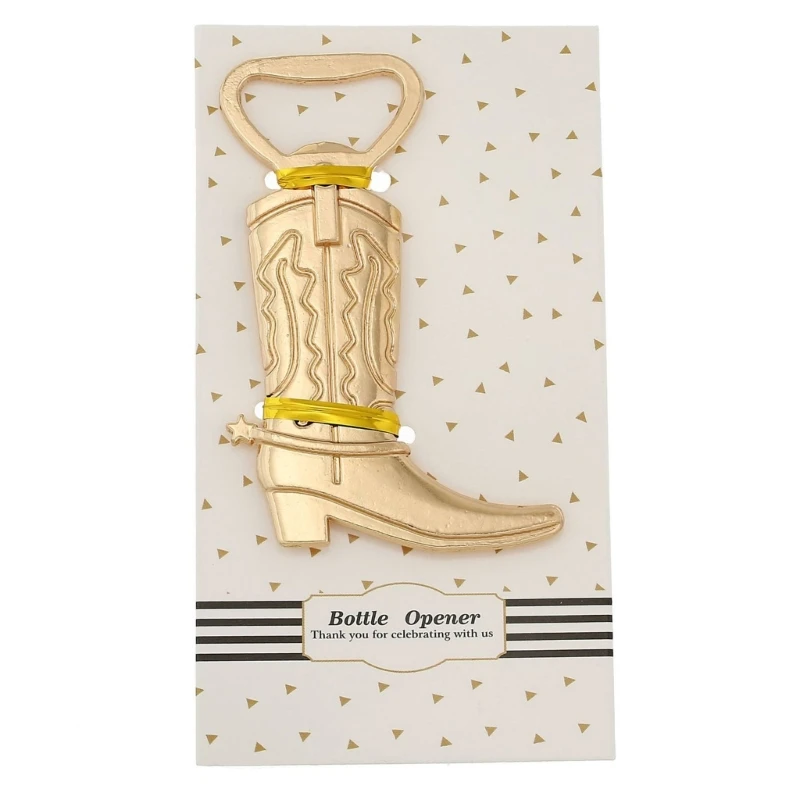 Cowboy Boot Beer Bottle Opener Wedding Gift Novel Wedding Retro Alloy Beer Corkscrew Party Decorations Opener