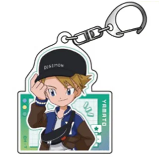 Yagami Taichi Agumon Digimon Piyomon Tailmon Ishida Yamato Palmon Ishida Yamato Takaishi Takeru Acrylic Keychain Bag Pendant