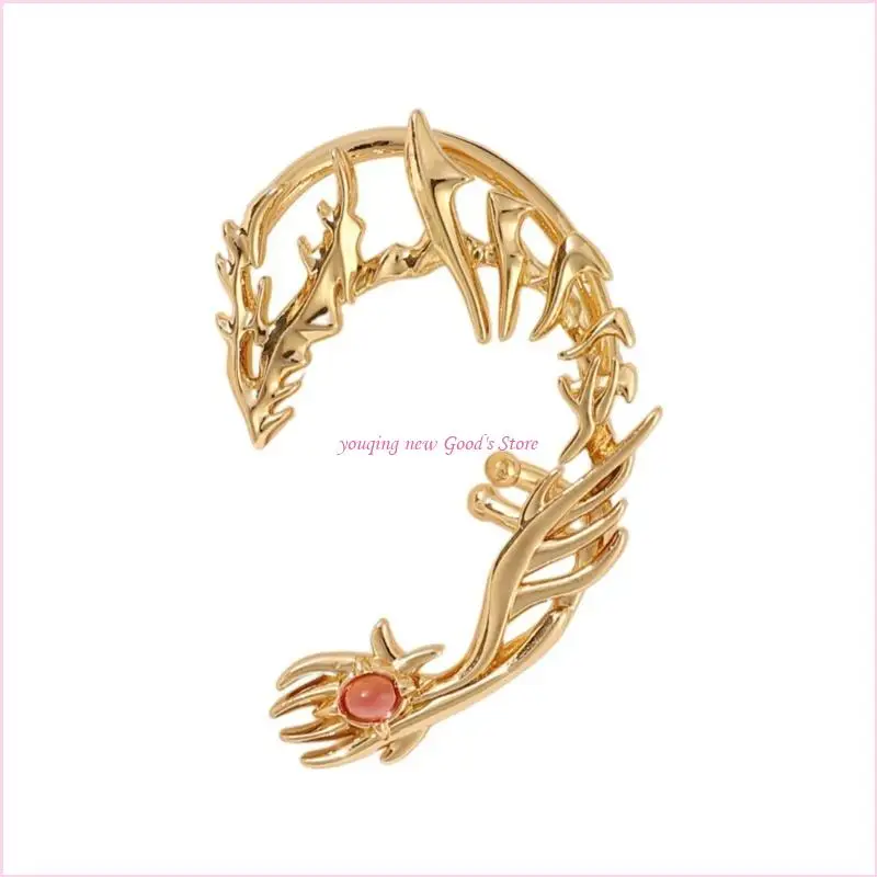 

57QA Adjustable Earrings Fashion Ear Jewelry Copper Texture Perfect Gift for Woman