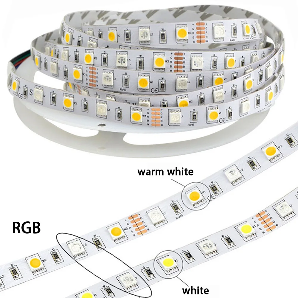 Zigbee 3.0 Kontroler LED Pintar DC12V 5M 10M 5050 RGBW RGBWW Lampu Strip LED Strip Fleksibel Aplikasi Tuya untuk Smartthings Alexa