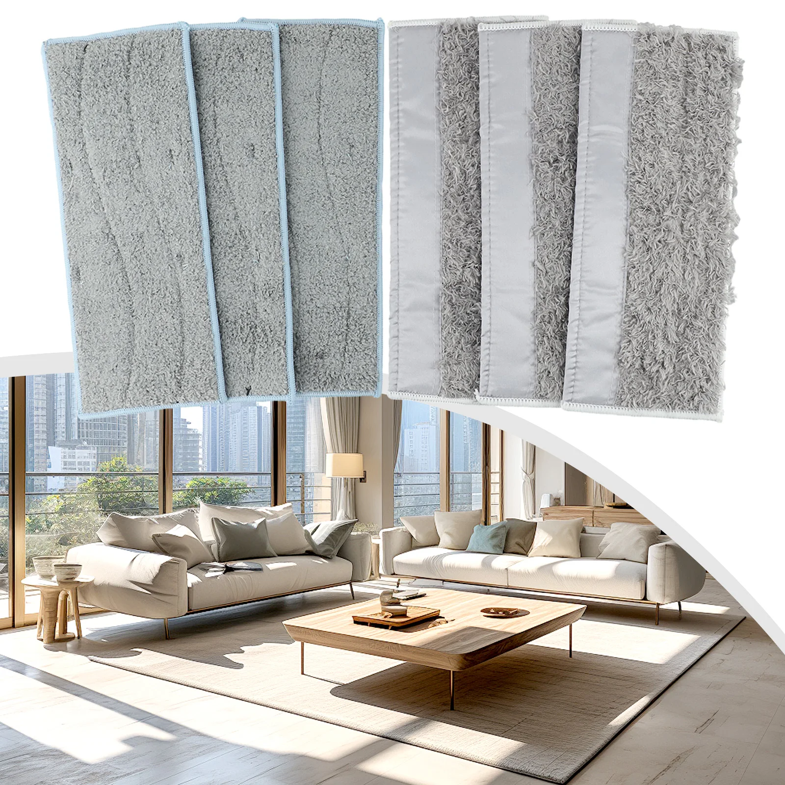 For Hardwood Dry Sweeping Pad Vacuum Cleaner Parts Easy To Replace Efficient Cleaning Hand-washed Wicking Fiber