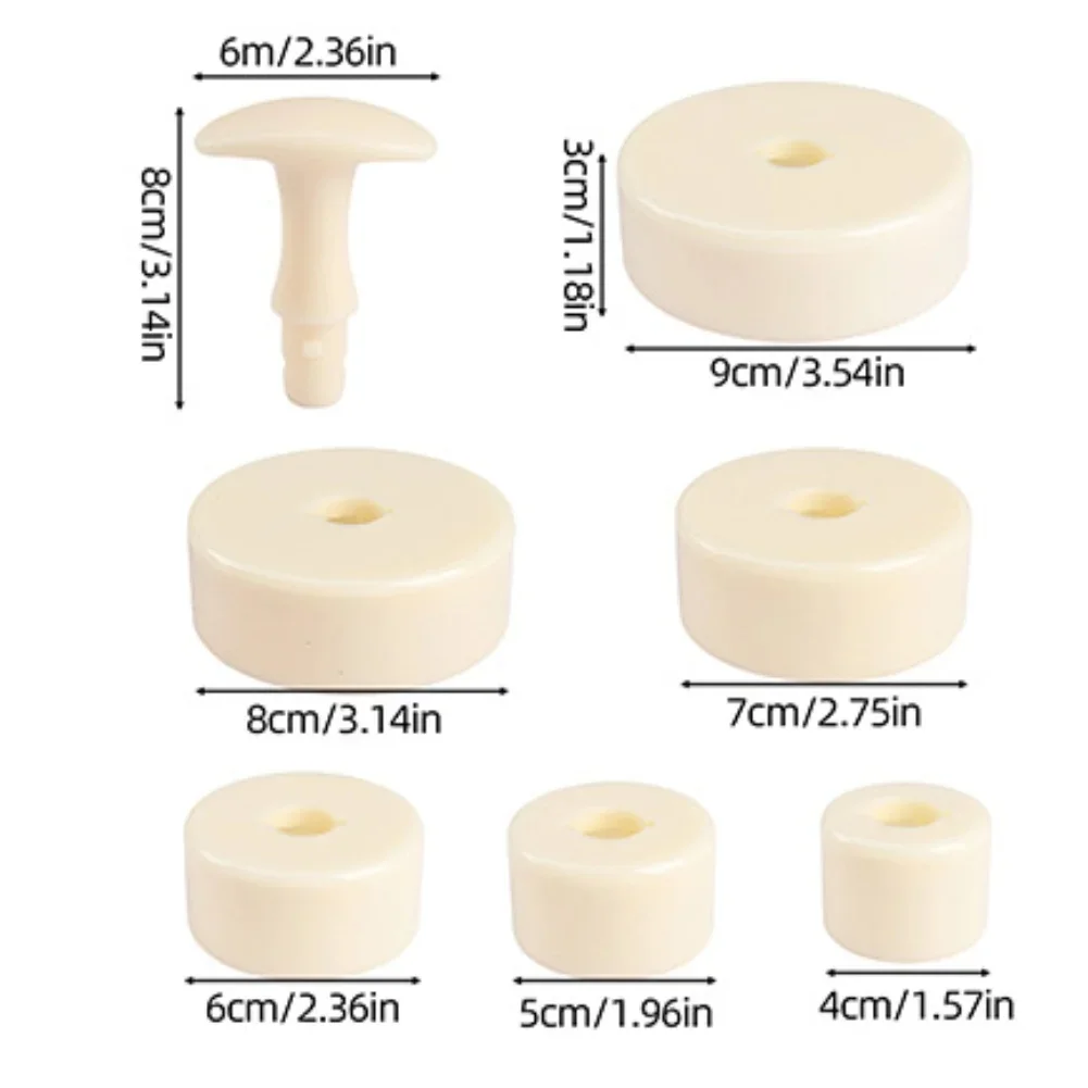 Mid-autumn Festival As Picture Tart Crust Press ABS Food-grade Material 6 Decorative Stamps 50g Portion Capacity