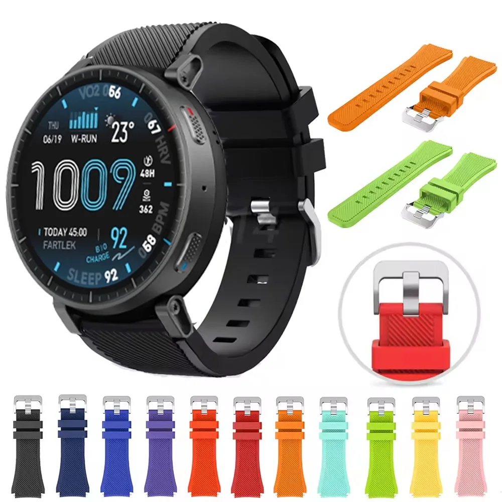 22Mm Silicone Watch…