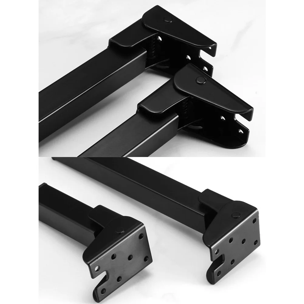 Iron Legs Furniture Legs Coffee Tables Spring Hinges Sturdy Construction Compact Folding Easy Installation For Tables For Beds