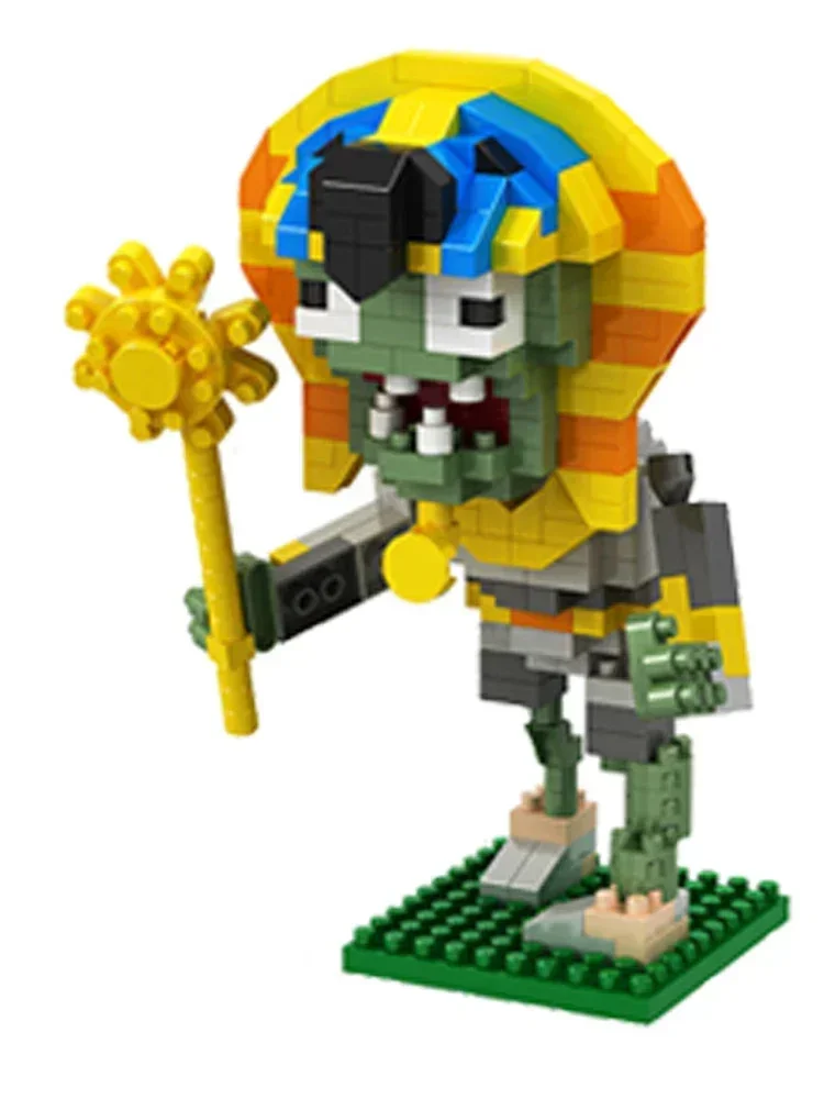 Pflanzen VS Zombies Blöcke Kleine Cartoon Mini Baustein Peashooter Sonnenblume Chomper Montieren Action Modell Puppe Spielzeug für Kinder