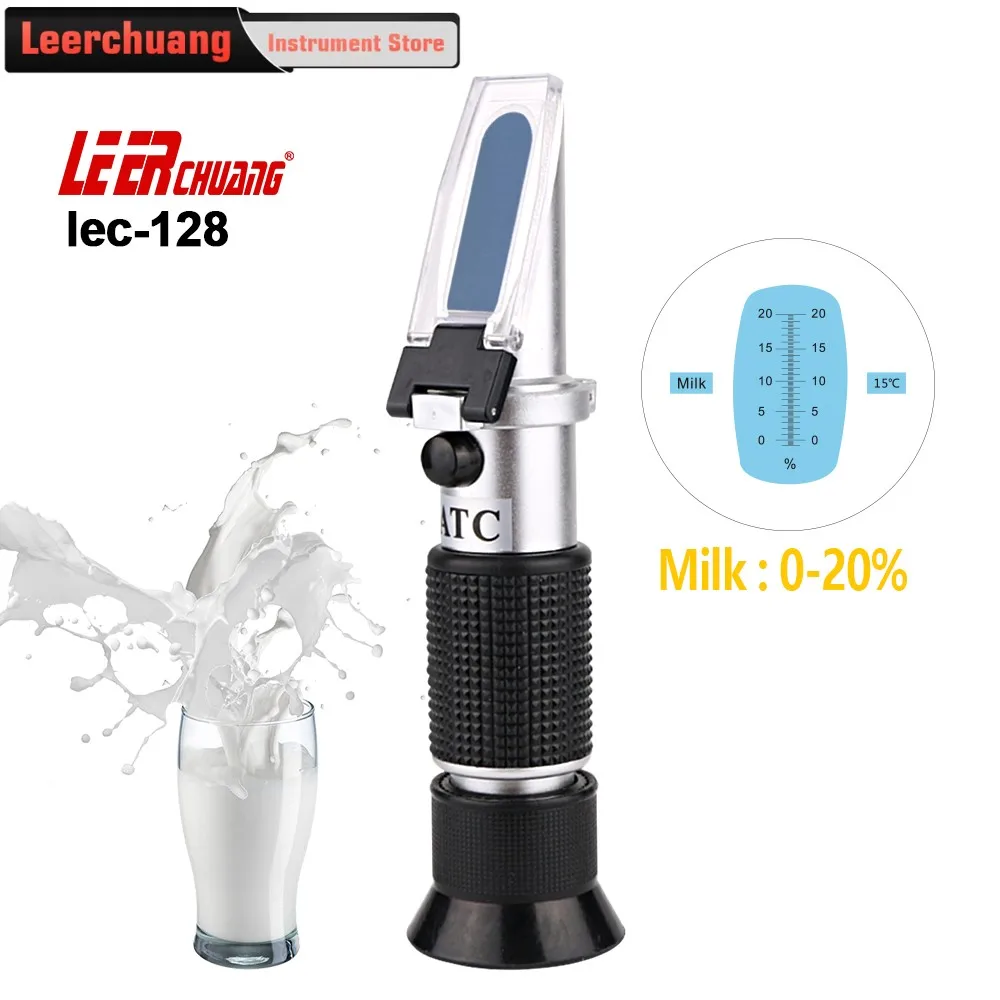 

LEERCHUANG Refractometer Milk Analyzer Digital Concentration Milk Meter 20% ATC Milk Refractometer Tester Portable Refractometer