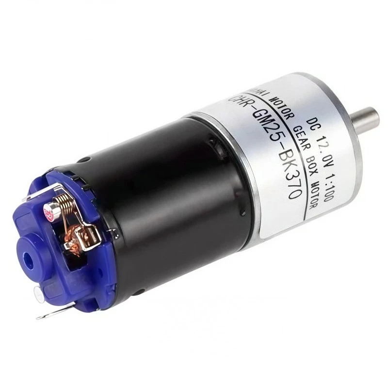 CHR-GM25-BK370 DC Geared Motor, Capable of Forward and Reverse Rotation, with Low Noise. Motor