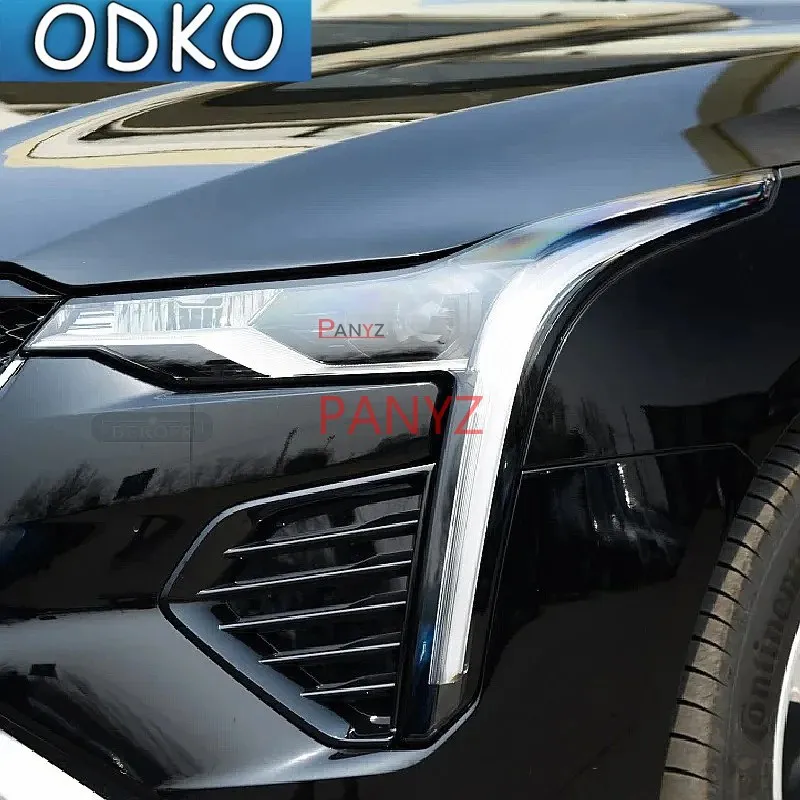 Car Headlight Protection Tint Film Smoke Black Transparent TPU Protective Sticker For Cadillac Escalade 2015-2020 Accessories