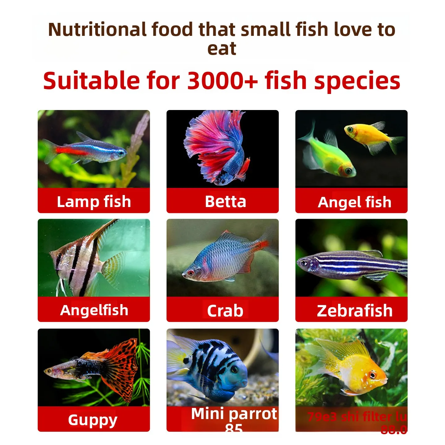 THUMB Small Tropical Fish Food - All-Purpose Micro Pellets for Bettas, Guppies, Tetras&Community Fish - Balanced Nutrition Diet