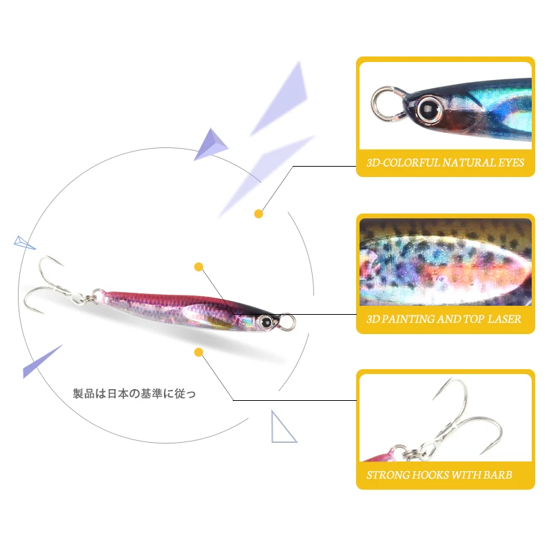 Magic Works Fishing New 2024 Metal Jig 10G 15G Fishing Lures Perch Baits Esfishing Lures Shore Micro Sea Tackle Hard Artificial