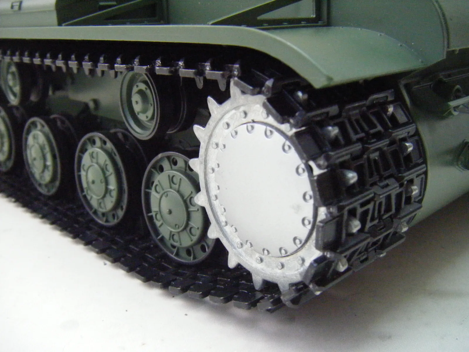 Mato MT013 금속 업그레이드 트랙 Heng Long 3878-1 1/16 스케일 러시아 KV-1 RC 탱크 용 베어링이있는 스프로킷 아이들러 휠