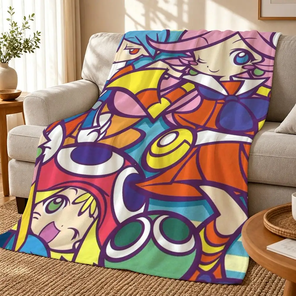 Puyo Pop Fever Throw 240g flannel blanket, suitable for sofas, beds, offices, exquisite gift blankets
