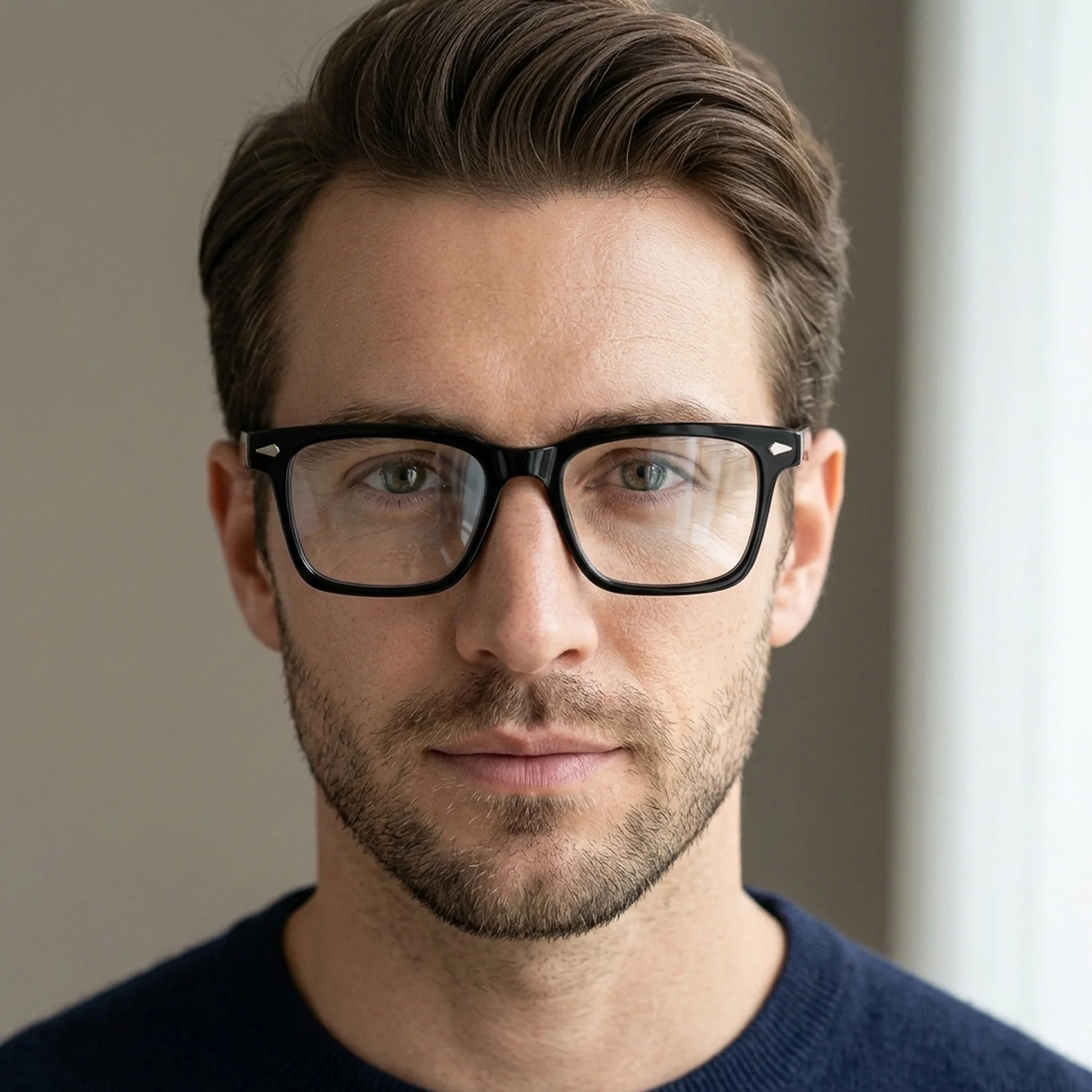 

ZENOTTIC Men XL Square Clip On Acetate Prescription Glasses Anti Blue Light Photochromic Optical High-quality Eyeglasses