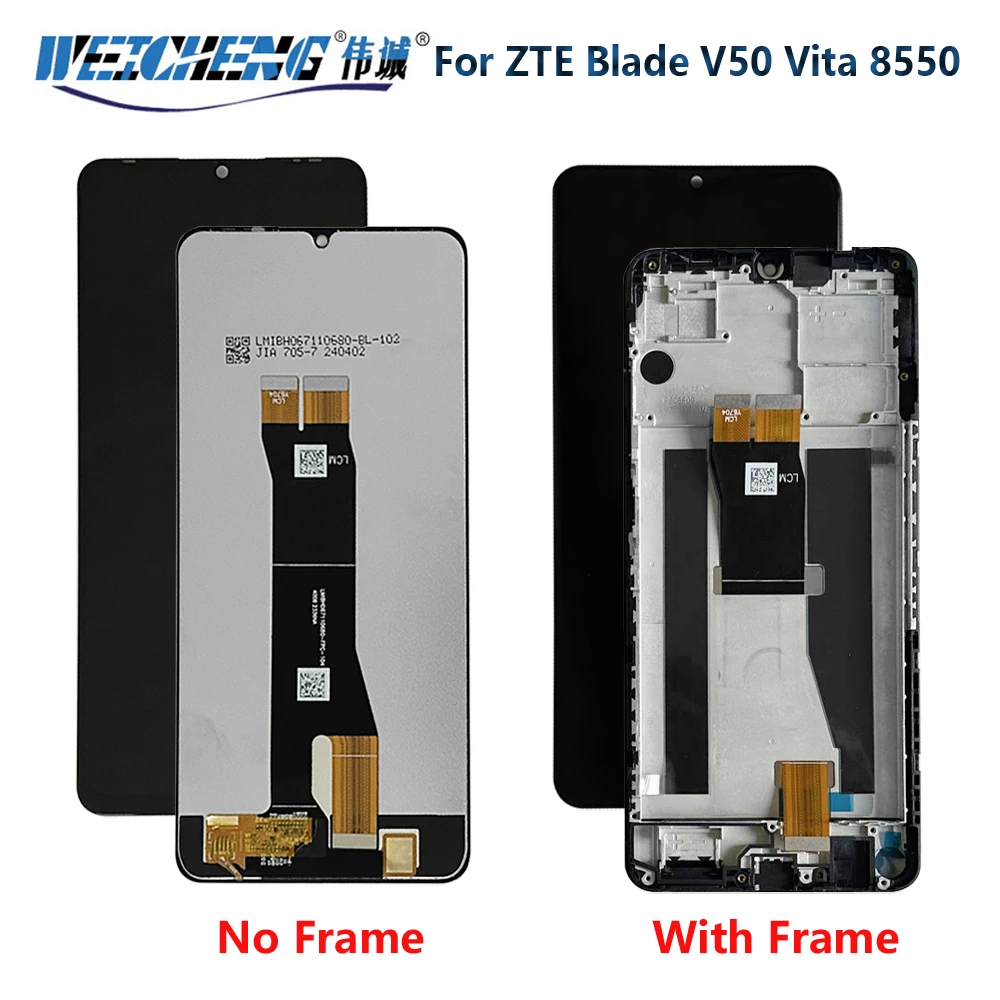 Pantalla LCD Original de 6,75 pulgadas para ZTE Blade V50 Vita 8550 + montaje de digitalizador con pantalla táctil para ZTE V50Vita V50 Vita LCD