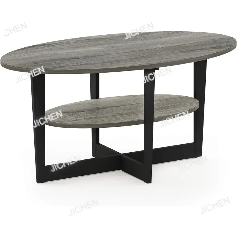 Coffee Table, 1-Pack, Oak Grey/Black