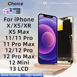 OLED For iPhone 12 Mini 13 14 plus 15 Incell LCD Display For iPhone X XR XS MAX 11 11 Pro 12 Pro LCD With 3D Touch Screen Parts