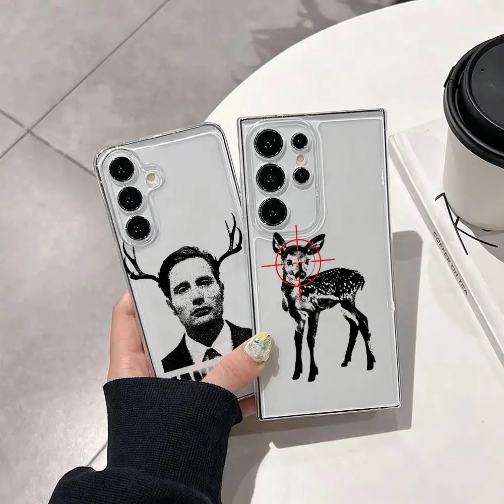 Classic US series Hannibal  Phone Case Transparent Silicone Soft For Samsung S25,S24,S21,S22,S23,S30,Ultra,S20,Plus,Fe