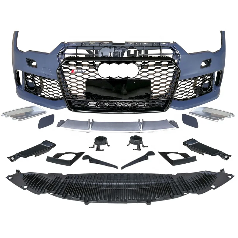 

Front Bumper With grill For Audis A7 RS7 Style High quality accessories Auto Body Kitl for tuning parts PP Material 2016-2018