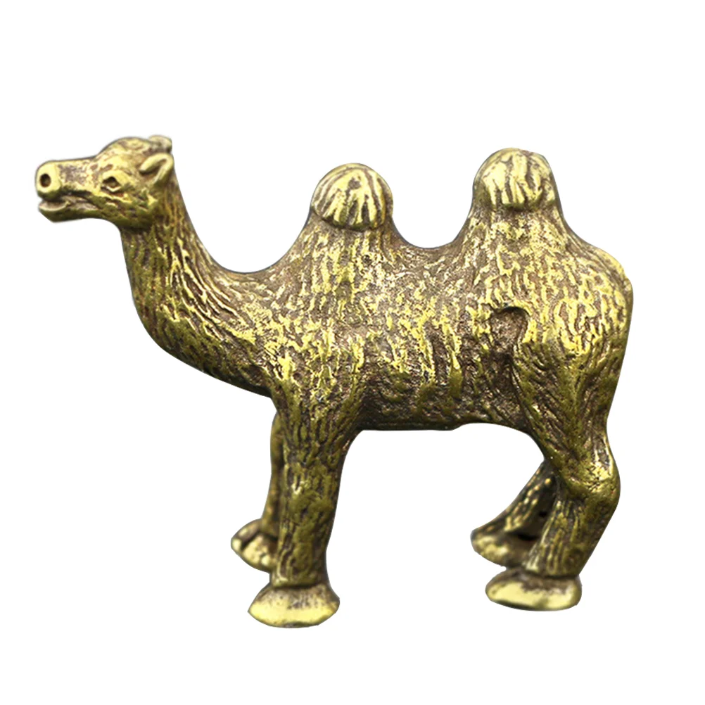 Camel Ornaments Mini Copper Decor Manual Statue Decoration Desktop Adornment Tabletop