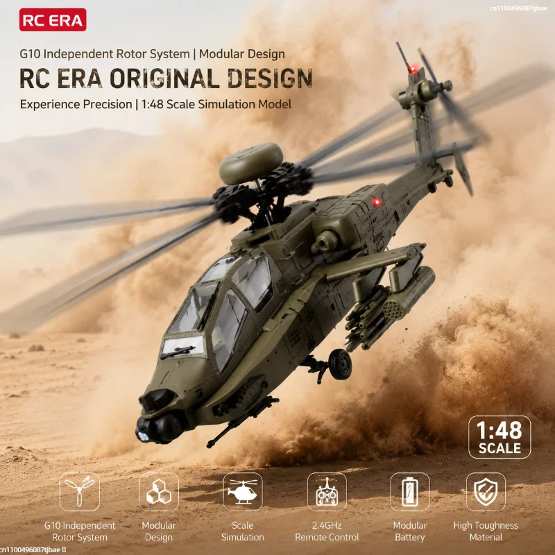 RC Era AH-64D Apache C170 6CH Single Rotor Stunt RC Helicopter Indoor Outdoor Hobby Enthusiasts New Stock Display Model