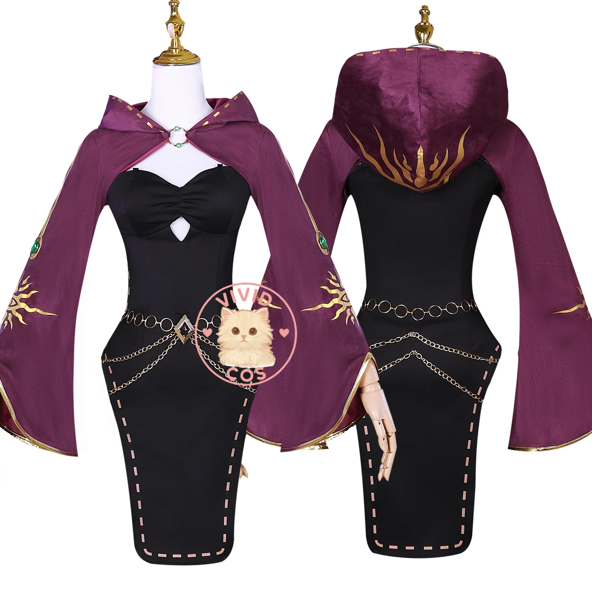 Identity V Priestess Fiona Gilman for Female Cosplay Costume Role-playing Game - Licensed Full Women's Clothing Set Slim-fit